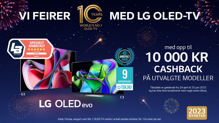 LG lifestyle TV Cashback